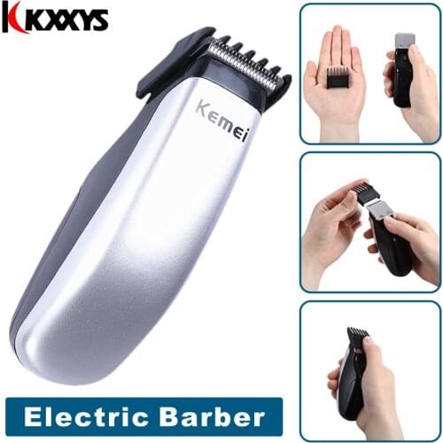 Kemei Electric Hair Clipper Mini Hair Trimmer Cutting Machine Beard Barber Razor Shaver For Men Style Tools KM-666