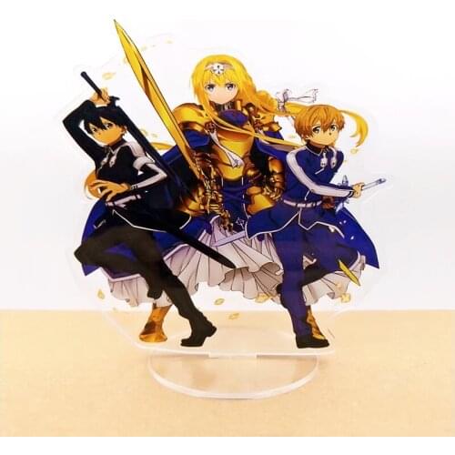 Sword Art Online SAO Acrylic Action Figure Stand Model Desk Decoration Collection Plate Holder Cosplay Toy Gift