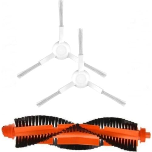 Mi Robot Styj02ym Compatible 2 Pcs White Side Brush and 1 Pcs Main Brush