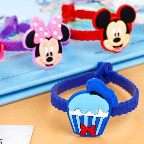 Mickey Minnie mouse party gift 18.5cm Bracelet for Birthday Party Supplies Gifts Guests Favors Dinosaur Bracelet Lovers Gifts