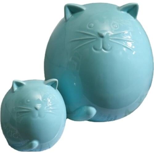 SaiDeKe 3colors Small and Lagre European Beautifully Ceramic Chinchilla Figurines Restaurant shop counter decoration Miniatures