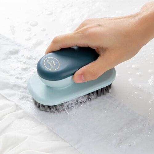 Multifunctional Soft Shoe Brush Cleaning Tools Handle Laundry Brush Household Simple Clothes Shoes Cleaning Brush Plate Brush