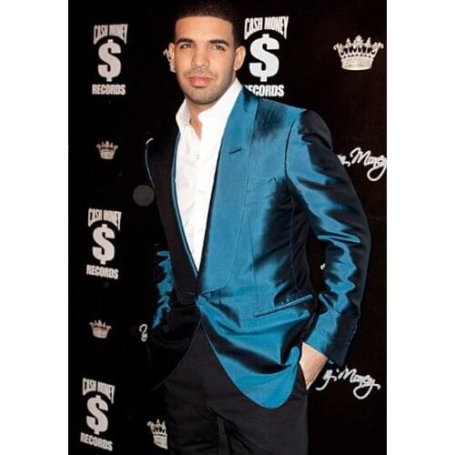 Latest Coat Pant Designs Navy Blue Satin Men Suit Slim Fit Tuxedo 3 Piece Groom Prom Party Blazer Terno Masculino Jacket+Pant M2