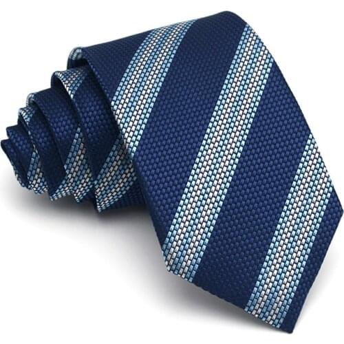 Mens Tie 2021 Brand New Fashion Casual 7CM Neck Tie For Men Busienss Dress Suit Necktie High Quality Gentlemen Cravat Gift Box