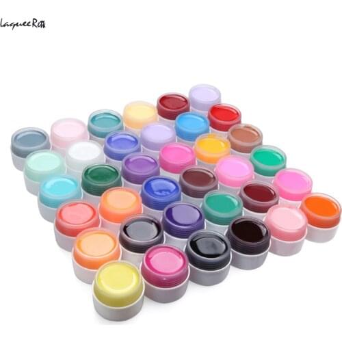 36 Colors UV Gel Builder Set For Nail Art Tips Extension Manicure DIY Tools Decorations Free Shipping