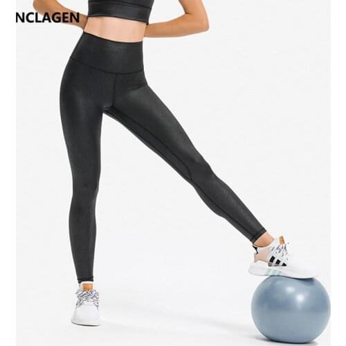 NCLAGEN Yoga Pants Womens High Waist 2021 Autumn Winter New Matte Dermatoglyph Elastic Leggings Sport Fitness Pocket GYM Tight