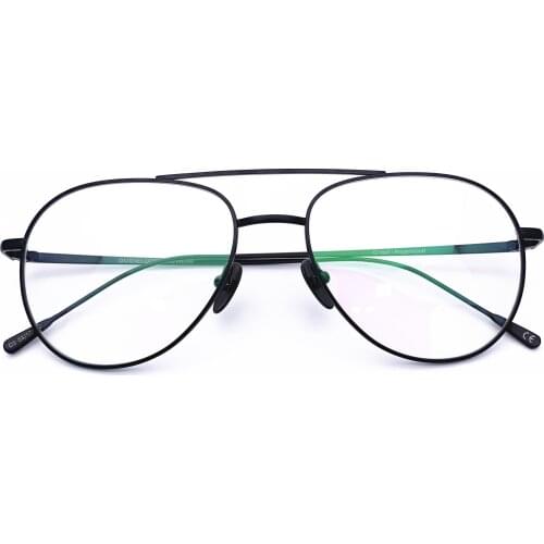 Belight Optical Men Women Pilot Shape Retro Cool Design Glass Prescription Eyeglasses Optical Spectacle Frame Eyewear Angermund