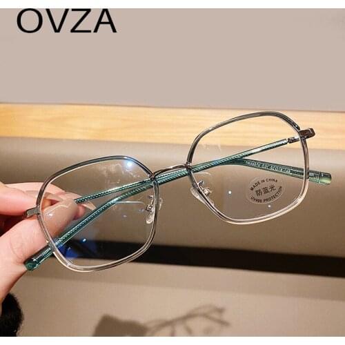 OVZA Anti Blue Ray Glasses Computer Glasses Women Fashion TR90 Optical Frame Men Anti Radiation Glasses High Quality S7051