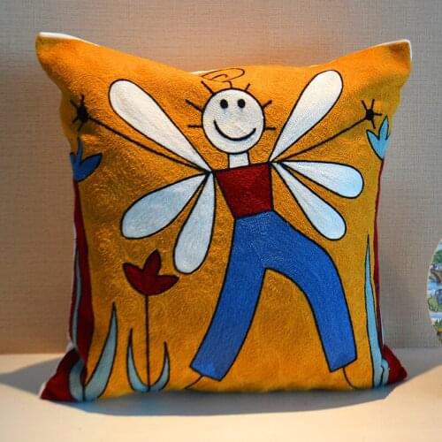 Ethnic Style Embroidery Cushion Bedside Living Room Sofa Waist Throw Pillows Chairs For Bedroom Home Decoration Accessories