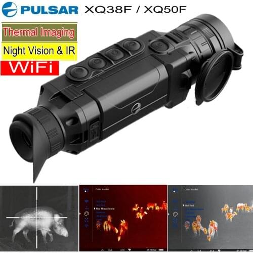 Handheld Pulsar XQ50F / XQ38F Thermal Imaging Night Vision Monocular 50HZ Hunting Camera Wifi App W/ Rangefinder Thermal Imager