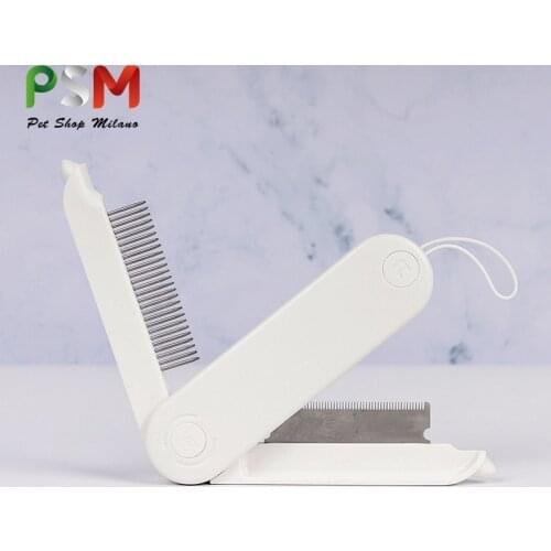 PSM Stainless Steel Round Head Dog Brush Turn on Hair Clumps Pet Hair Remover Lice Comb Dog Grooming Dogs Accessoires