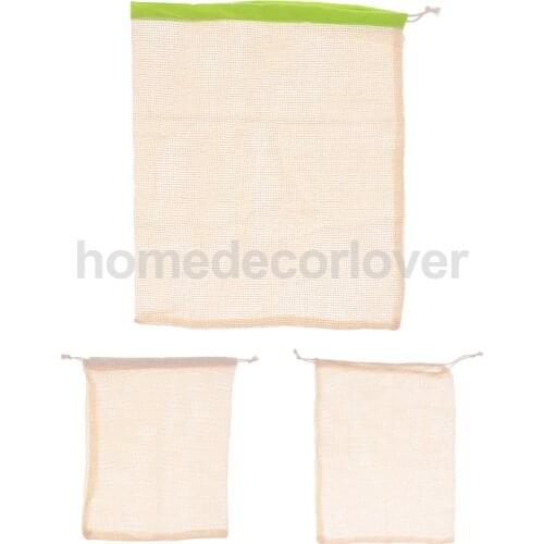 Mesh Shopping Beach Bag Grocery Bags Fruit Vegetable Travel Basket Green