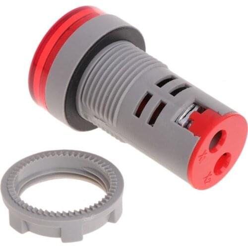 22mm LED Display AC Frequency Meter Electricity Indicator Hz Light