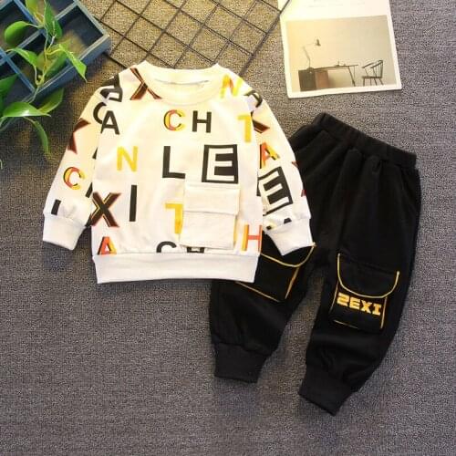 Childrens wear mens sweater suit spring wear autumn wear 2021 new primary and secondary school childrens sports network red h