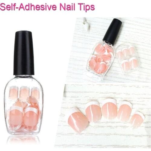 French Nail Tips Nude Finger Nails Classic Full Cover Artificial False Nails Press on Nail Gel Tips Manicure