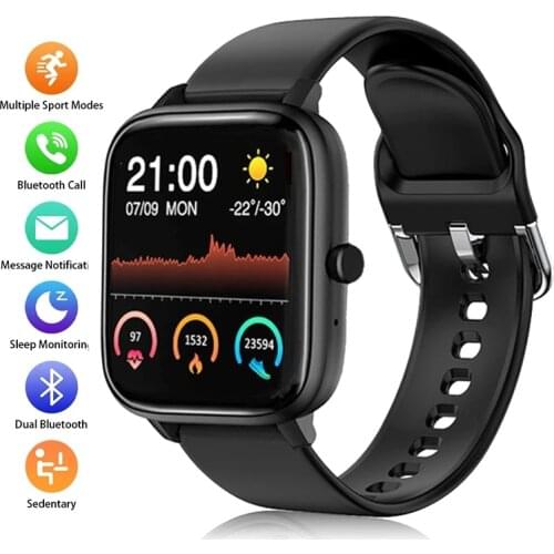 Smart Watch Android Men Bluetooth Call Heart Rate Blood Pressure Monitor Full Touch Screen Women Smartwatch for Android IOS