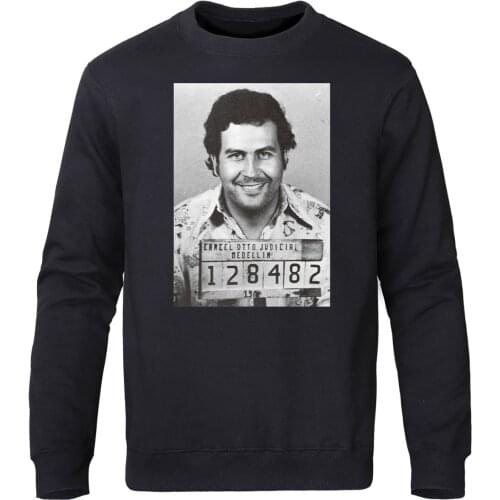 Pablo Escobar Funny Sweatshirts Colombian Drug Lord Cartel Money Mens Streetwear Autumn Winter Funny Tops Sportswear