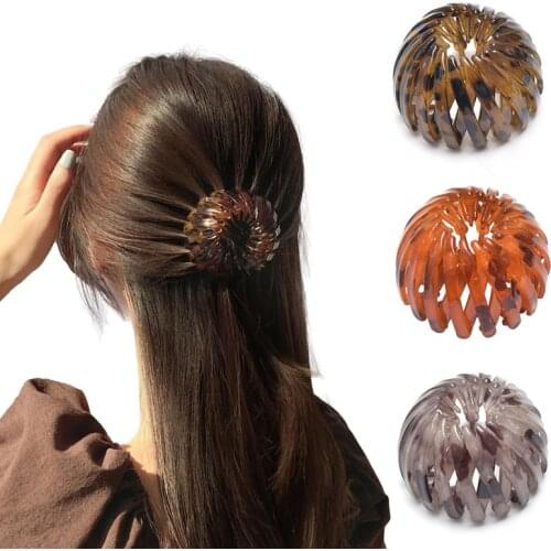 New Hair Claws Bird Nest Expanding Hairpins Horsetail Buckle Hair Clip Fashion Hair Accessories for Women Ponytail Headwear