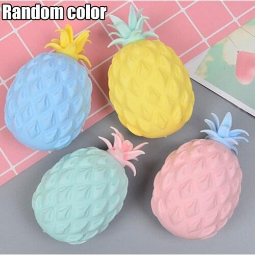 1*Simulation Pineapple Decompression Toy 10*6cm Pineapple Non-toxic Sensory Game Stress Ball Sensory Antistress