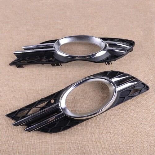 1Pair Front Fog Light Grill Cover Trim 2118850822 2118850922 A2118851174 A2118851274 Fit for Mercedes Benz E-CLASS W211