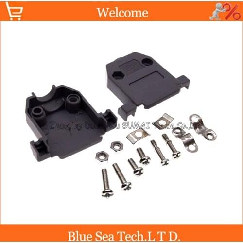 20 sets NEW DB15 socket/Plug shell 15 Pin serial ports plastic molded case/cover/sheath