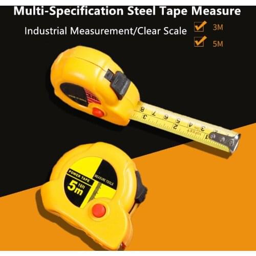 3/5m Drop-proof Stainless Steel Tape Measure High Precision Telescopic Pull Ruler Easy Retractable Ruler Gauging Tools
