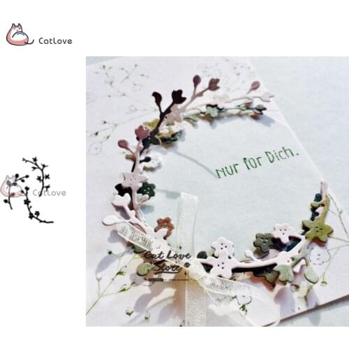 3PCS Wreath Branch Metal Cutting Dies Stencils For DIY Scrapbooking Paper Card Decorative Craft Dies Embossing Die Cuts New 2019