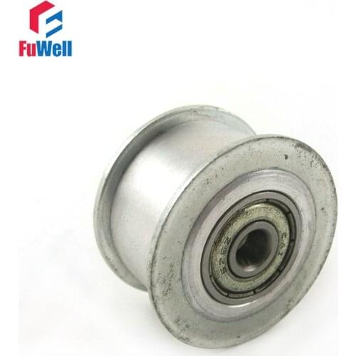 5M 30T Timing Idler Pulley Without Teeth 16/21/27mm Belt Width Bearing Synchronous Wheel 8/10/12/15mm Bore Idle Belt Pulley