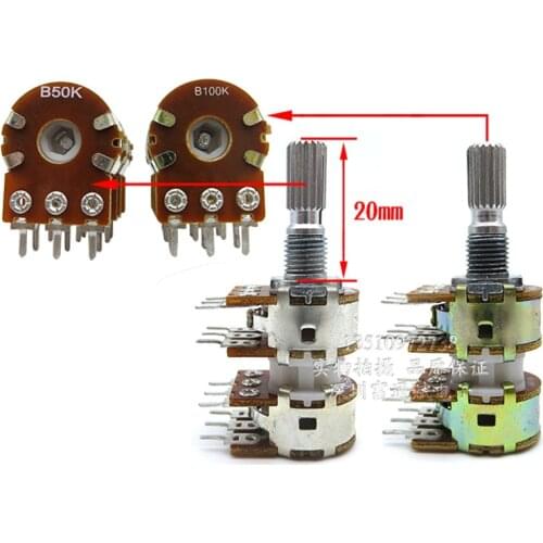 Acoustic volume amplifier type 148 16 type B50K B100K long life four volume potentiometer 10