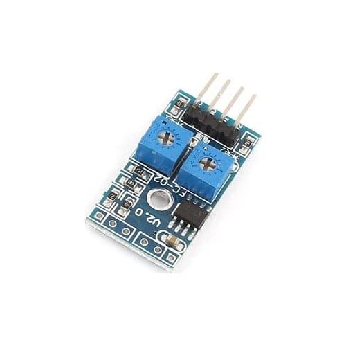 DC 5V 2Ch Thermal Control Temperature Switch Sensor Module Board Blue