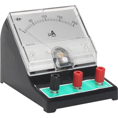 DC microammeter 200μA physical experiment ammeter Teaching instrument Circuit experiment Teaching demonstration