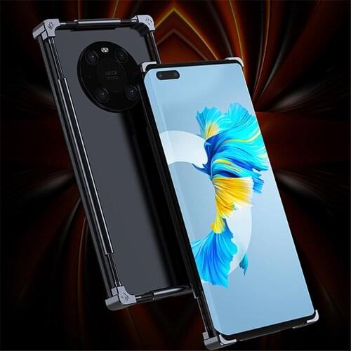 For Huawei Mate40Pro/Mate40Pro+ Metal Frame Protective Case Cover Drop-Resistant Phone Case