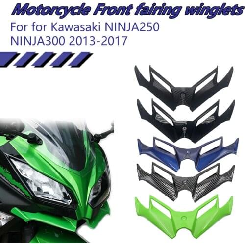 FOR Kawasaki Ninja 250 300 Motorcycle Plastic Front Fairing Aerodynamic Appearance ABS Plastic Injection