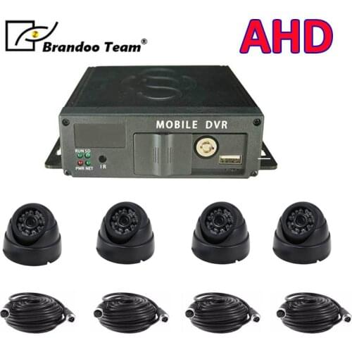 Truck bus coach car taxi 4ch car mobile dvr recorder SD DVR recorder car dvr 4 channel car dvr kit