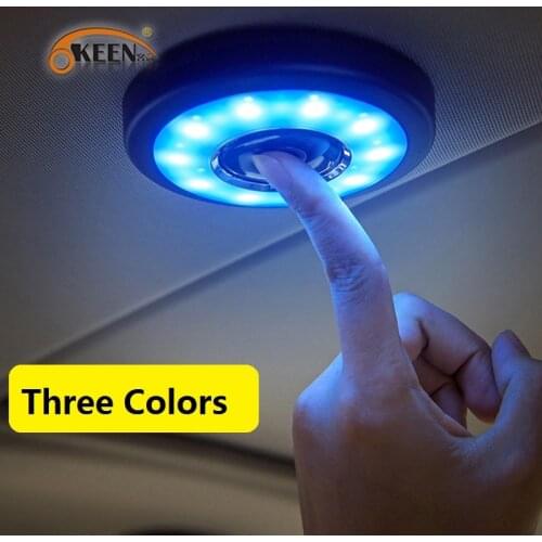OKEEN New Arrival Car Interior Light LED Dome Light White Ice Blue USB Charging Reading Light Truck Living Room Atmosphere Light