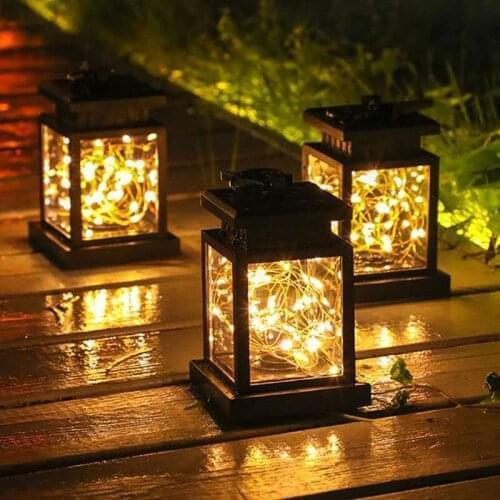 Outdoor solar garland Garland Lantern Solar Yard Decorations Waterproof Christmas Lights garlands of solar outdoor led lights
