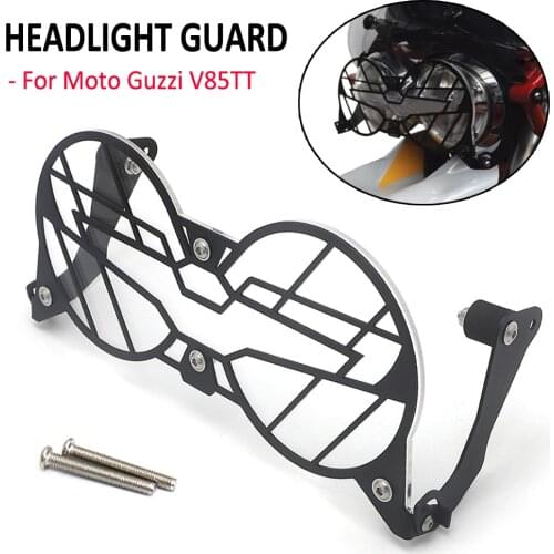 For Moto Guzzi V85TT V85 TT V 85 TT NEW Motorcycle Folding Headlight Head Light Guard Protector Grill Double Protection Cover