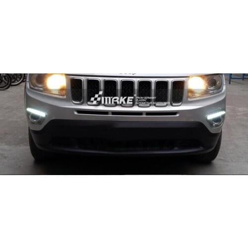 LED DRL Driving Daytime Running Day Front Fog bumper For JEEP Compass 2011 2012