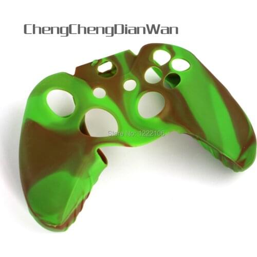 ChengChengDianWan Camouflage Silicone Case for Microsoft Xbox One Games Controller Protective Skin Cver for XboxOne 10pcs