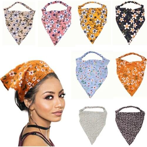 Cute Turban Girls Print Headband Women Elastic Hair Band Hair Accessories Headwrap Autumn Fashion Headwear