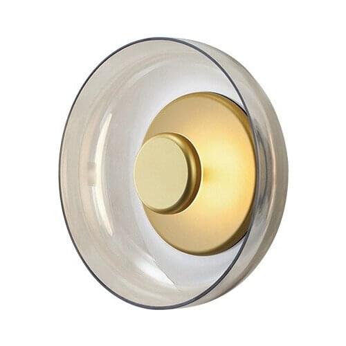 Nordic postmodern minimalist glass mushroom wall lamp bedroom bedroom bedside LED lights