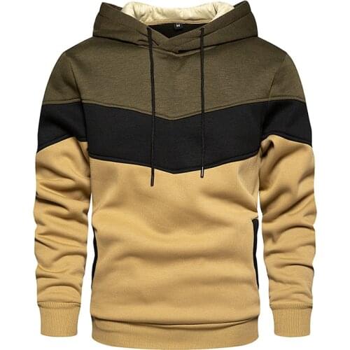 Winter Fall Patchwork Hooded Sweatshirt Husband Tracksuit Casual Loose Fleece Warm Streetwear Mens Hoodies Women Men Clothes