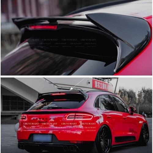 UBUYUWANT For Porsche Macan 2015-2018 Rear TAIL Spoiler Carbon fiber Exterior Rear Spoiler Tail Trunk Boot Wing Decoration