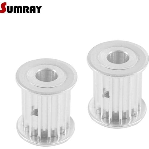 SUMRAY Timing Pulley 5M 17T 5/6/6.35/7/8/10/12/14/15mm Bore CNC Belt Pulley 27mm Width Toothed Pulley Wheel For CNC Machine