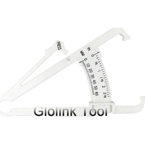 1pcs Body Fat Tester Analyzer Fat Measuring Clamp Sebum Fat Caliper Charts Skinfold Thickness Gauge Fitness