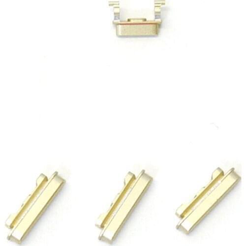 10Sets/lot Silver/Grey/Gold Color Volume Key Switch Power Lock Side Button Set for Apple iPhone 6