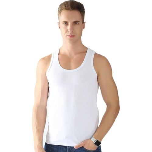 2021 New Summer new mens plus size 7XL Tank Tops cotton quality camisole skin-friendly cotton base casual vest