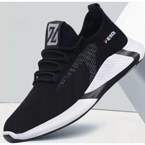 2021 Sport Running Men Shoes Air Mesh Breathable Men Sneakers Cushioning Casual Balck Shoes Lightweight Zapatillas De Deporte