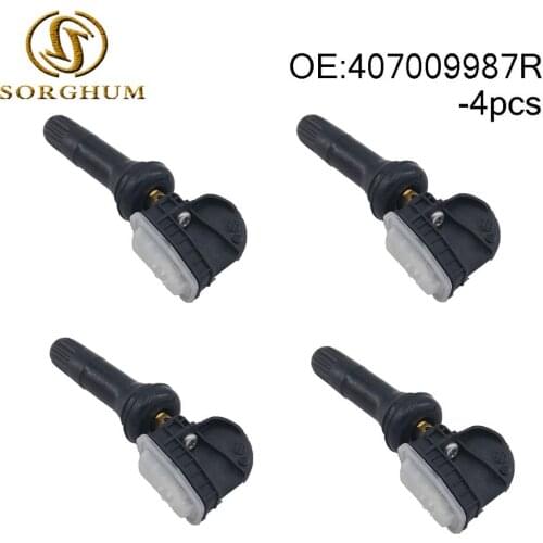 4PCS 407009987R 433MHZ Tire Pressure Sensor TPMS Sensor For Renault 407 009 987R