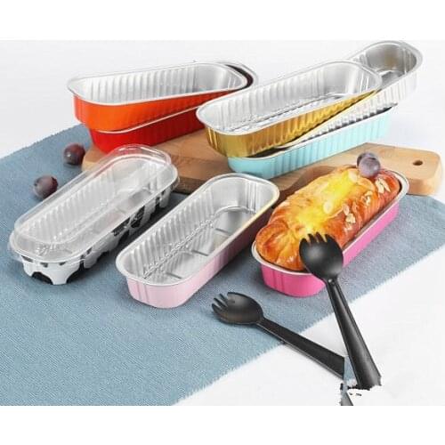 50pcs Net red cake box baking mold aluminum foil tin paper cup color diy handmade favors packaging pastry dessert cups with lids